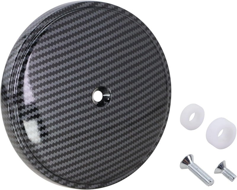 GEATaaT 18-762 Air Cleaner Outer Cover for Billet Sucker and Big Sucker Stage, Carbon Fiber Pattern Cover Compatible with Most Harley Davidson Models - Image 1